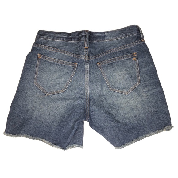 Madewell High Waist Button Fly Denim Shorts - Picture 2 of 4